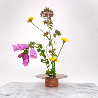 Koi Themed Copper Ikebana Vase