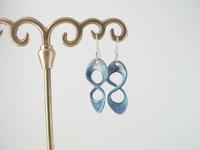 Custom Order for Linda - 3 Pair Copper Enamel & Sterling Crazy-8 Infinity Earrings
