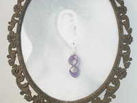 Custom Order for Linda - 3 Pair Copper Enamel & Sterling Crazy-8 Infinity Earrings