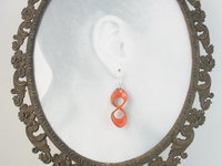 Custom Order for Linda - 3 Pair Copper Enamel & Sterling Crazy-8 Infinity Earrings