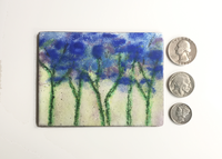 Mini Impressionist Floral Landscape Enamel on Copper PaintingProduct image