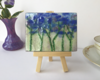 Mini Impressionist Floral Landscape Enamel on Copper PaintingProduct image
